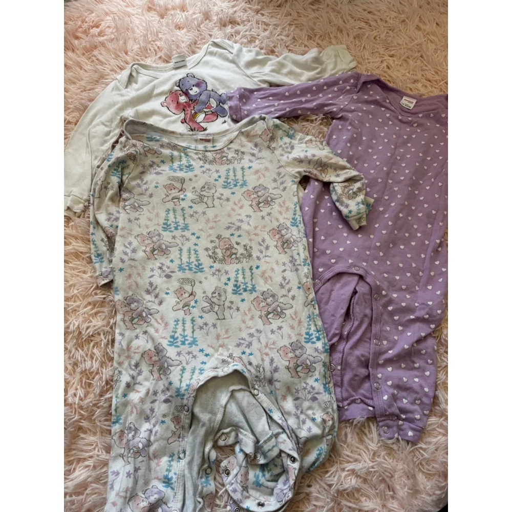 Toddler Care Bears snap up pajamas size 18-24 months
